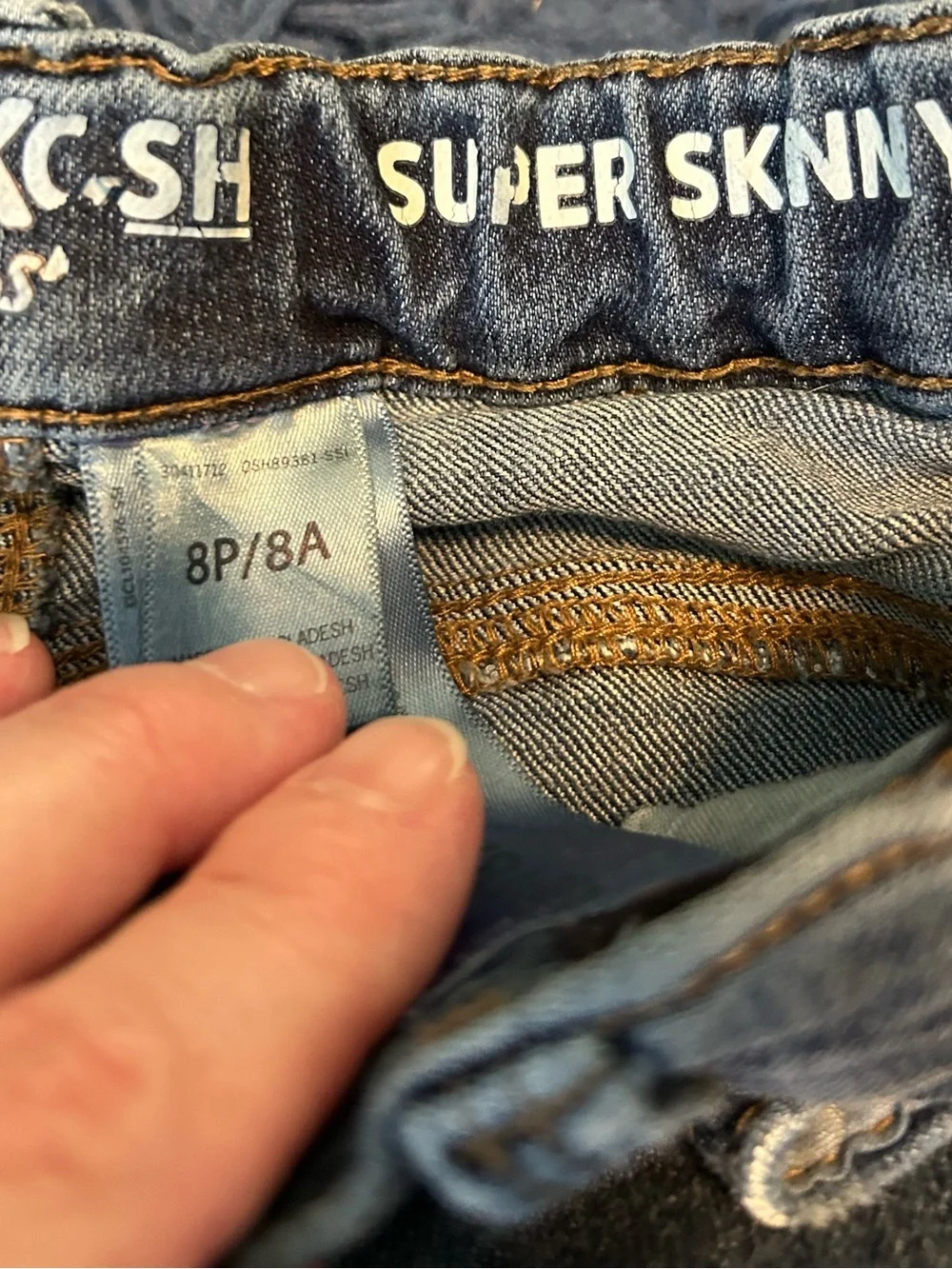 OshKosh B'gosh and Carters Girls' Slim Straight Jeans — Light and Dark Blue Mix